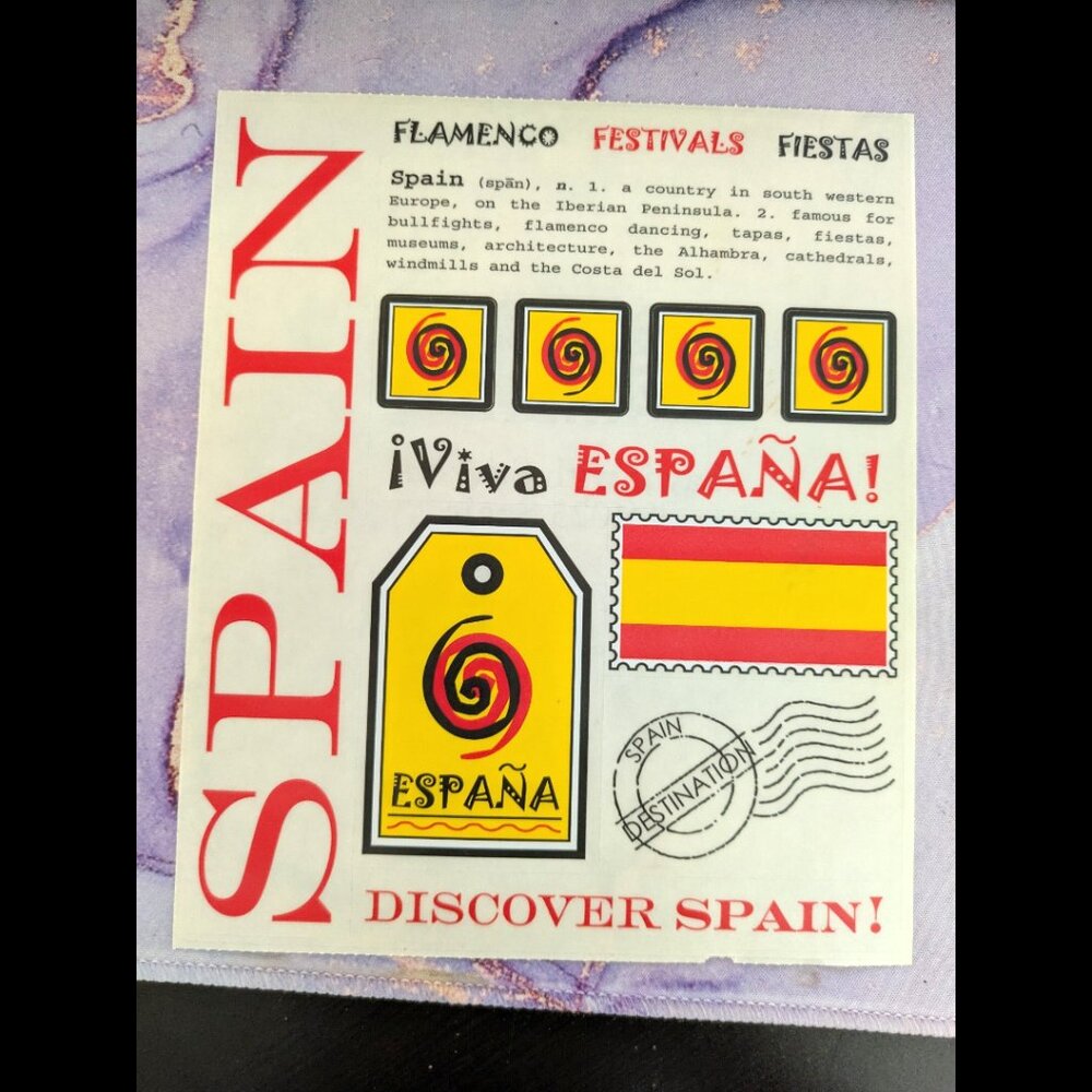 Spain Scrapbook Stickers - Picture 3 of 4